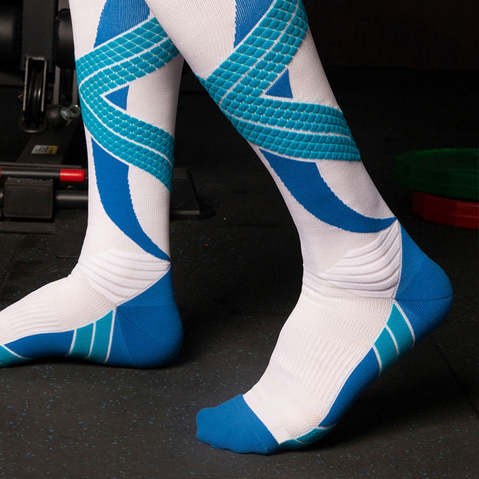 3 Pairs High Elastic Outdoor Sports Climbing Compression Socks Test Sample