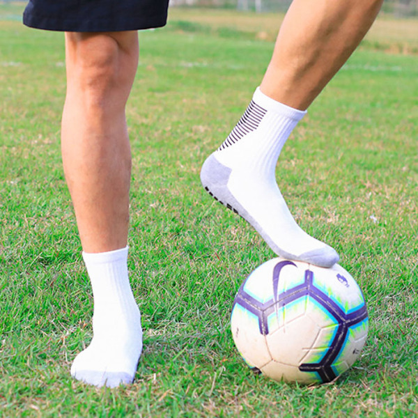 3 Pairs Thick Mesh Breathable Non-slip Grip Football Socks Test Sample