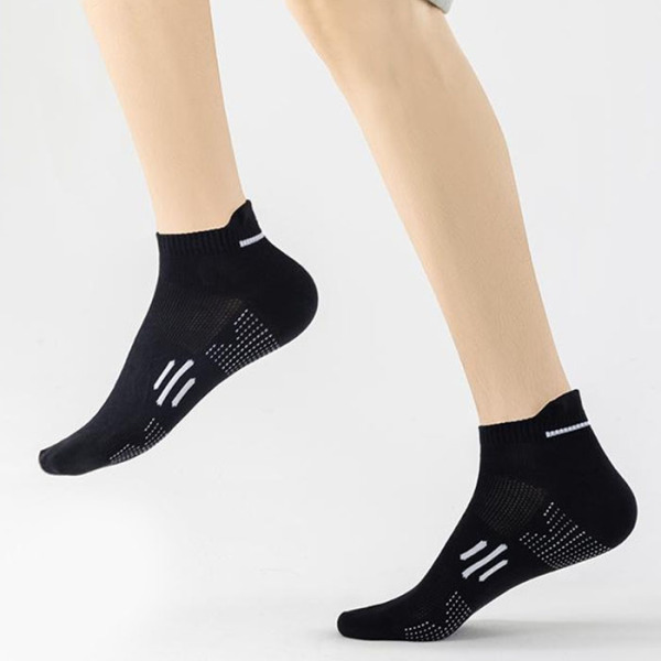 3 Pairs Pure Cotton Athletic Sports Ankle Wear Resistance Running Socks Test Sample