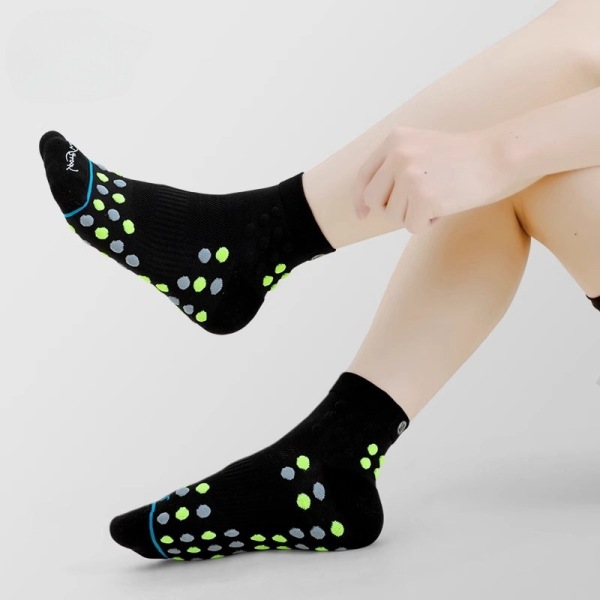 3 Pairs Anti-slip Massage Bottom Hoop Elastic Sports Running Socks Test Sample