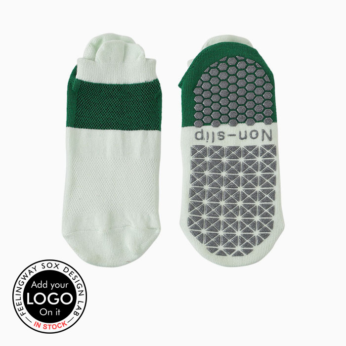 3 Pairs Athletic Mesh Breathable Anti-slip Grip Slipper Yoga Socks Test Sample