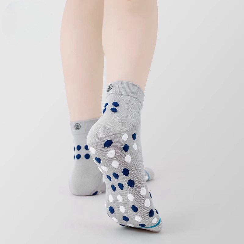 3 Pairs Anti-slip Massage Bottom Hoop Elastic Sports Running Socks Test Sample