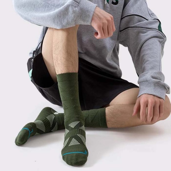 3 Pairs Training Shock Absorption Non-slip Wool Basketball Socks Test Sample