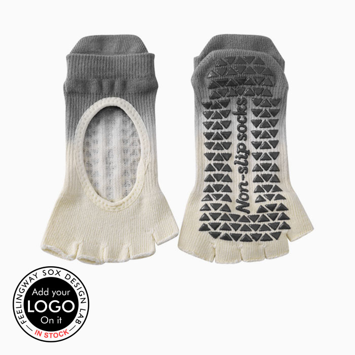 3 Pairs Open Toe Sweat Absorption Instep Anti-slip Grip Yoga Socks Test Sample