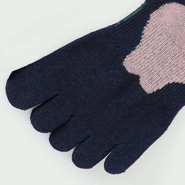 3 Pairs Five Fingers Non-slip Grip Compression Long Pilates Socks Test Sample