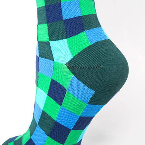 3 Pairs Checkerboard Pattern Compression Sports Anti-slip Pilates Socks Test Sample