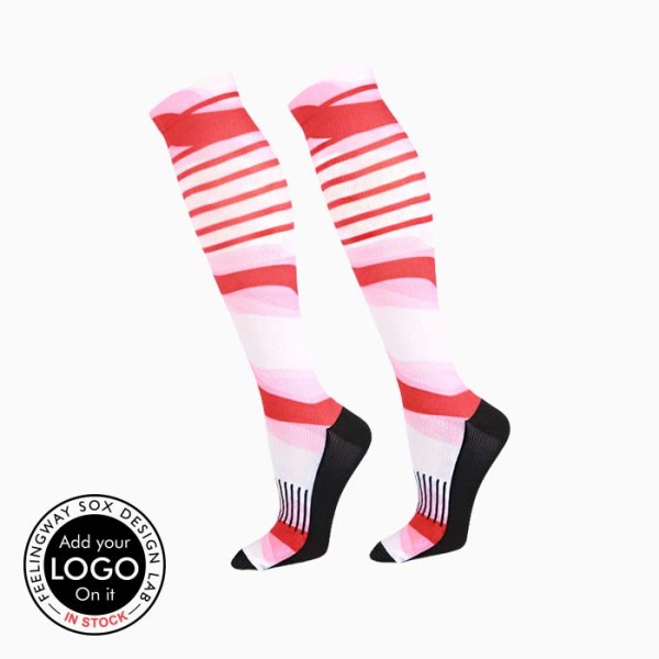 3 Pairs Sports Long Jacquard Anti-slip Compression Socks Test Sample