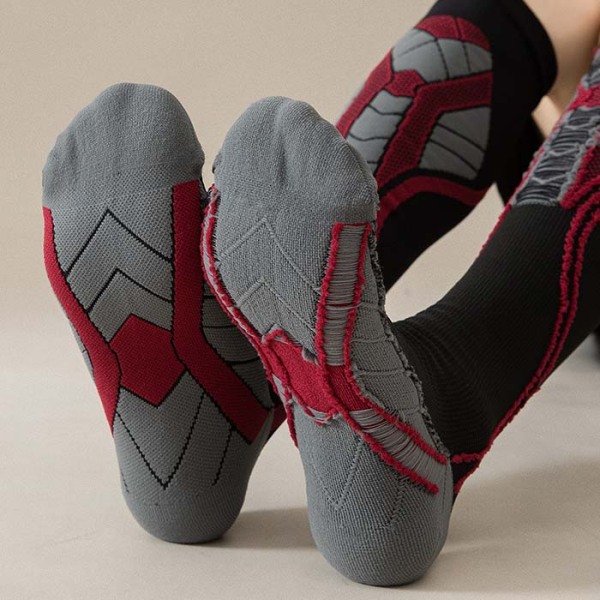 3 Pairs High Elastic Ergonomic Design Sports Calf Compression Socks Test Sample