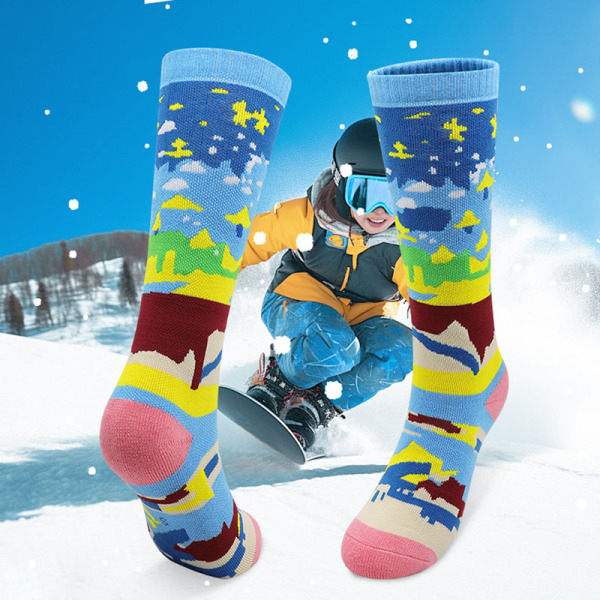 3 Pairs Skin Friendly Outdoor Sports Warm Thick High Elastic Ski Socks Test Sample