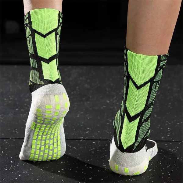 3 Pairs Absorbent Breathable Anti-slip Sports Grip Soccer Socks Test Sample
