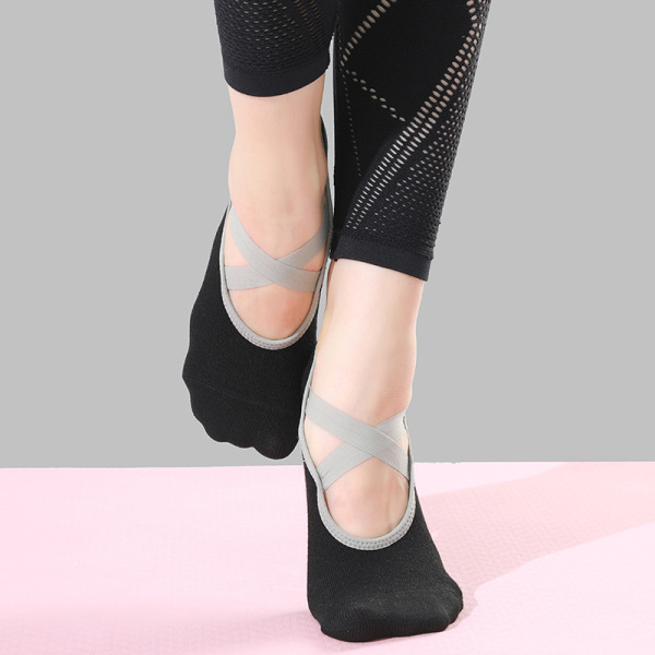 3 Pairs Sweat Absorption Instep Anti-slip Grip Aerobics Yoga Socks Test Sample