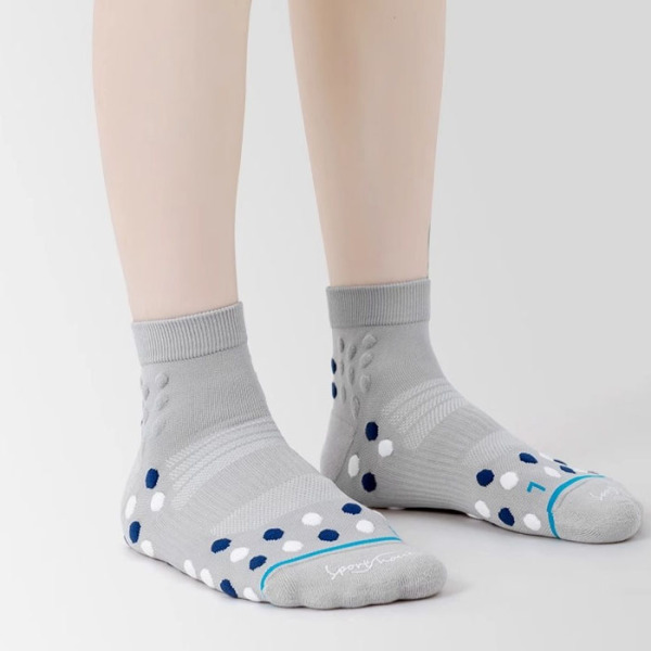 3 Pairs Anti-slip Massage Bottom Hoop Elastic Sports Running Socks Test Sample
