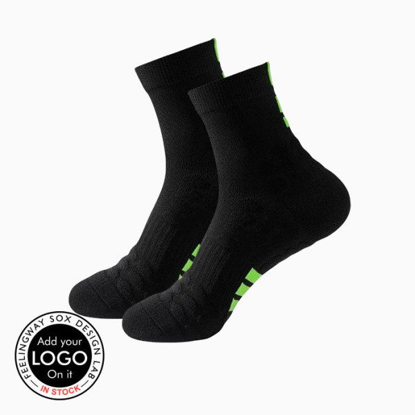 3 Pairs Non-slip Thick Sports Shock Absorption Wear Resistance Running Socks Test Sample