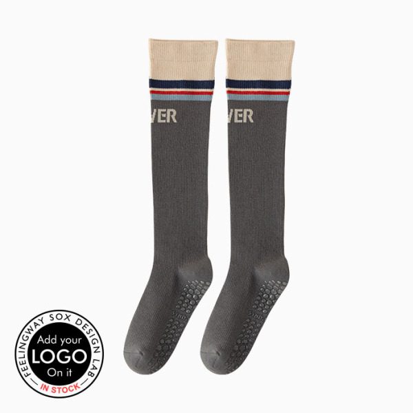 3 Pairs Non-slip Sports Grip Compression Knee-high Pilates Socks Test Sample