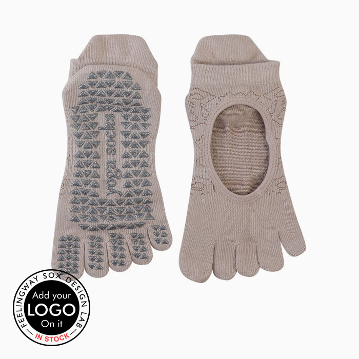 3 Pairs Indoor Sports Instep Anti-slip Grip Five-finger Yoga Socks Test Sample