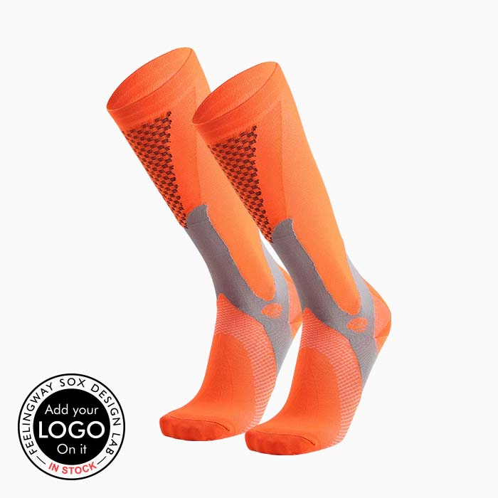 3 Pairs Professional Sports Non-slip Marathon Knee-high Compression Socks Test Sample