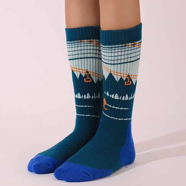 3 Pairs Thickened Loop Merino Wool Non-slip Warm Long Ski Socks Test Sample