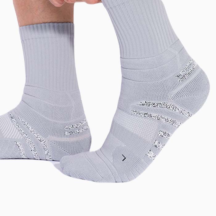 3 Pairs Lycra Anti-slip Antibacterial Breathable Sports Basketball Socks Test Sample