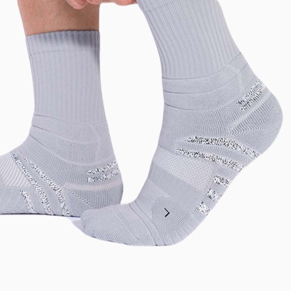 3 Pairs Lycra Anti-slip Antibacterial Breathable Sports Basketball Socks Test Sample