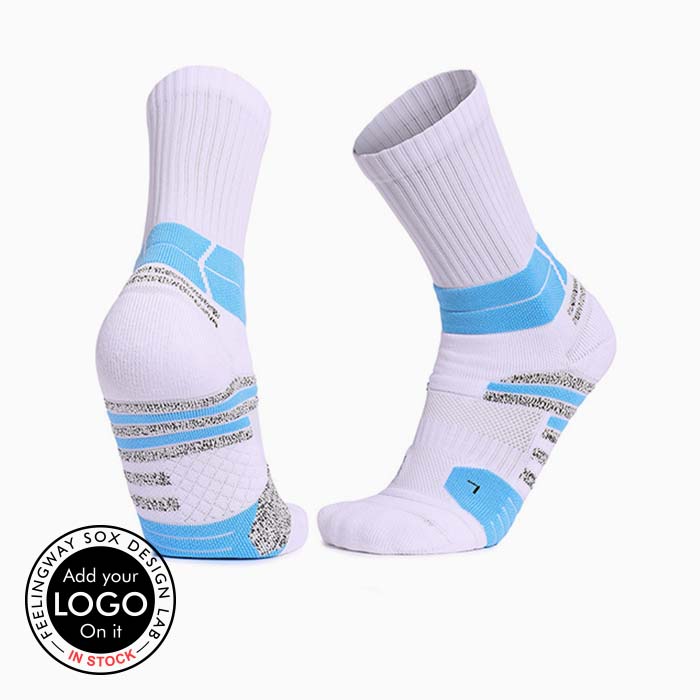3 Pairs Lycra Anti-slip Antibacterial Breathable Sports Basketball Socks Test Sample