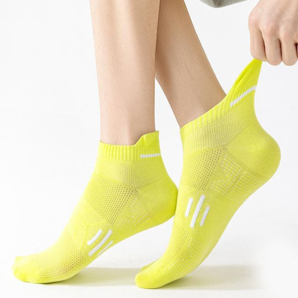 3 Pairs Pure Cotton Athletic Sports Ankle Wear Resistance Running Socks Test Sample