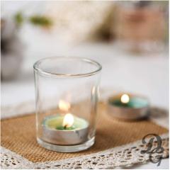 Votive Tea Light Holders Bulk Clear Glass Tealight Glass Votive Candle Holders for Home Decor