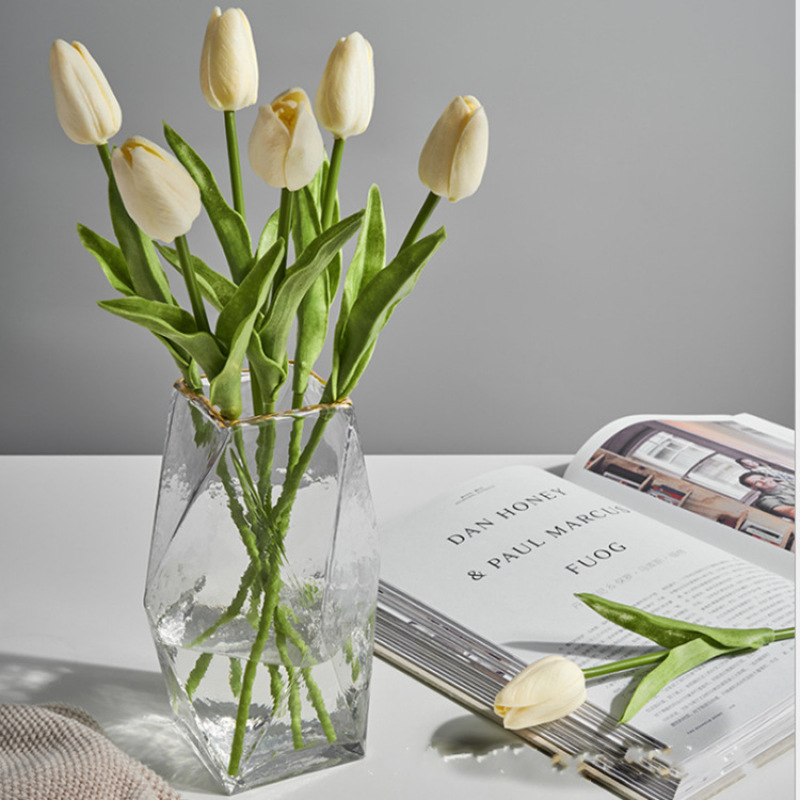 Nordic Glass Geometry Vase Luxury Creative Table Flower Glass Vase For Wedding