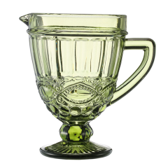 Wholesale Embossed Design Colored Glass Goblets Wedding Party Red Wine Glass Set