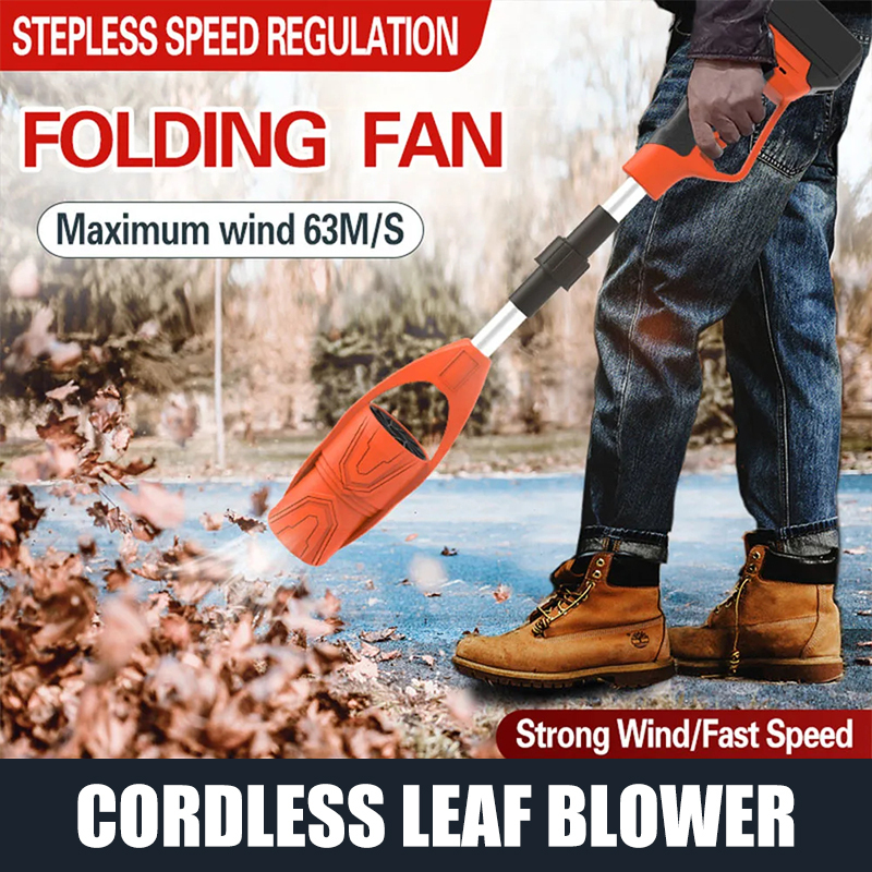 Electric Foldable Lightweight Portable Rechargeable Cordless Vacuum Cleaner  Air Leaf Blower For Home and Industry