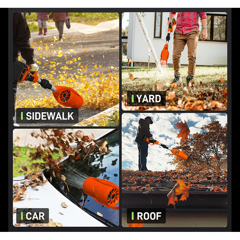 Electric Foldable Lightweight Portable Rechargeable Cordless Vacuum Cleaner  Air Leaf Blower For Home and Industry