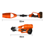 Electric Foldable Lightweight Portable Rechargeable Cordless Vacuum Cleaner  Air Leaf Blower For Home and Industry