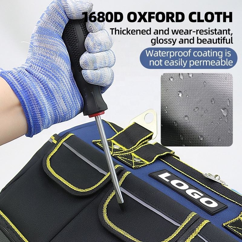Ananke Tools Waterproof and durable large-capacity tool bag 600D Oxford cloth with bottom studs tool organizer bag