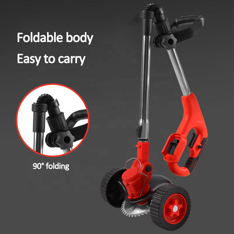 Ananke Tools Handheld cordless rechargeable lawn mower with wheels lithium foldable electric lawn mower
