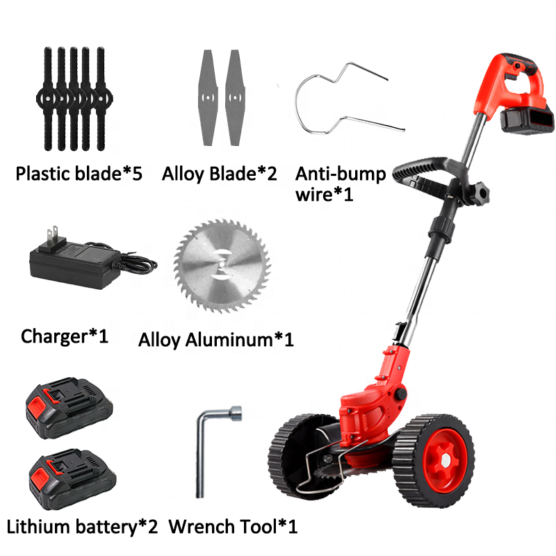 Ananke Tools Handheld cordless rechargeable lawn mower with wheels lithium foldable electric lawn mower