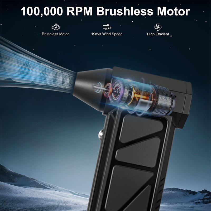 Rechargeable Multi-purpose Mini Air Blower and Cooling Fan 4000mAh Electric Dust Remover for Car Home Office