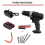Ananke Tools Cordless lithium-ion drill household hand drill rechargeable power drill
