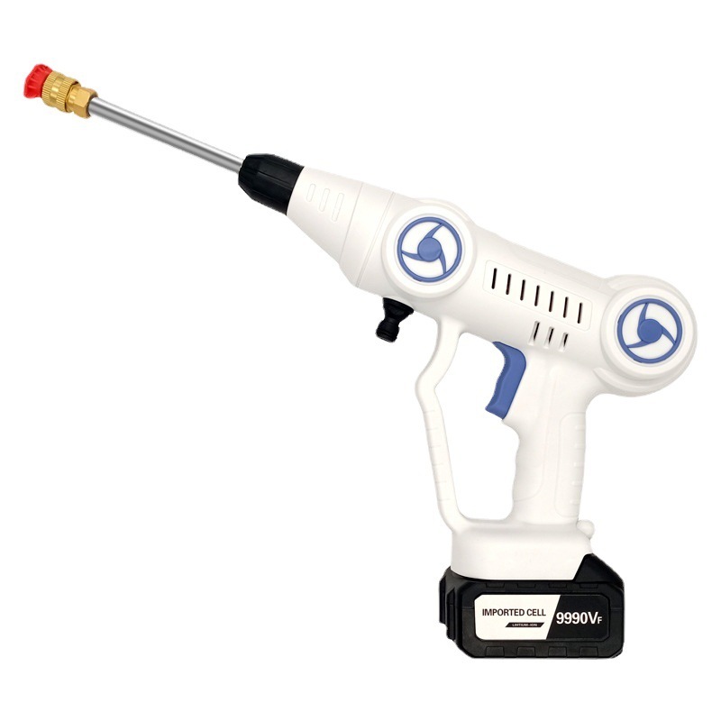 Wholesale Cordless Portable High Pressure Electric Car Washer Gun with 21V/48V /98V Rechargeable Battery Powered Car Wash Gun