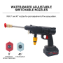 Wholesale Cordless Portable High Pressure Electric Car Washer Gun with 21V/48V /98V Rechargeable Battery Powered Car Wash Gun