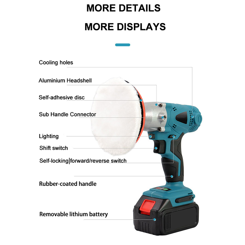 Ananke Tools 2 IN 1 Cordless Electric Polishing Machine Drill Driver Kit Car Polisher