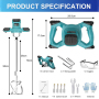 Ananke Tools Handheld Electric Mixer 6-Speed Adjustable Paint Electric Handheld Cement Mixer
