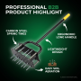 Wholesale Manual Spring Lawn Aerator Carbon Steel Garden Soil Loosening Rake Courtyard Grass Aeration Tool OEM