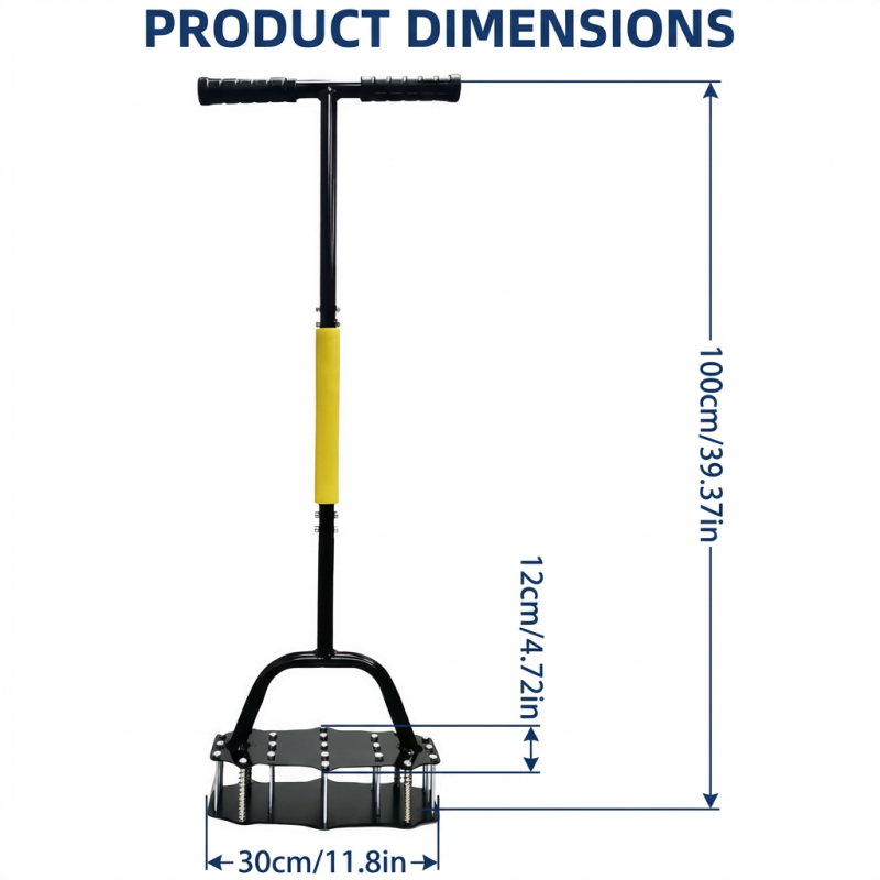 Wholesale Manual Spring Lawn Aerator Carbon Steel Garden Soil Loosening Rake Courtyard Grass Aeration Tool OEM
