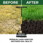 Wholesale Manual Spring Lawn Aerator Carbon Steel Garden Soil Loosening Rake Courtyard Grass Aeration Tool OEM