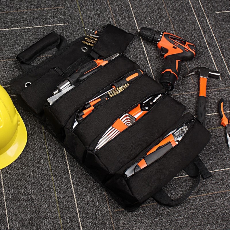 Ananke Tools Factory  Heavy Duty Large capacity Portable Tool kit household electrician bag tool roll bags