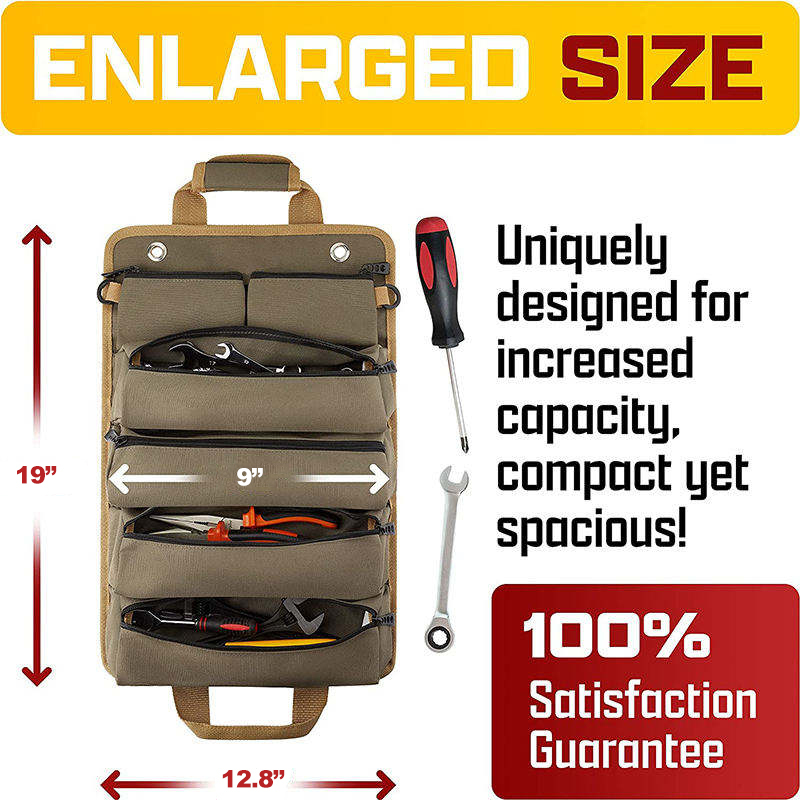 Ananke Tools Factory  Heavy Duty Large capacity Portable Tool kit household electrician bag tool roll bags