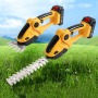 Factory 2 in 1 Single Handle Quick Cordless Rechargeable Lithium Battery Lawn Hedge Electric Pruner Power Shears Hedge Trimmer