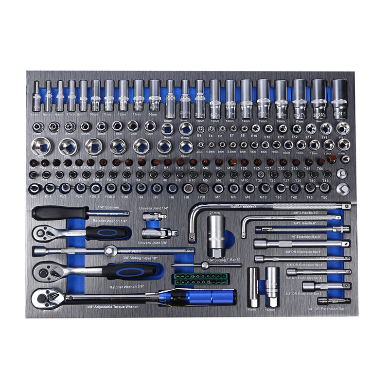 7 Drawers Workshop Metal Steel Tool Box Garage Tool Trolley Set Cabinet With 424pcs Tools