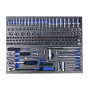 7 Drawers Workshop Metal Steel Tool Box Garage Tool Trolley Set Cabinet With 424pcs Tools