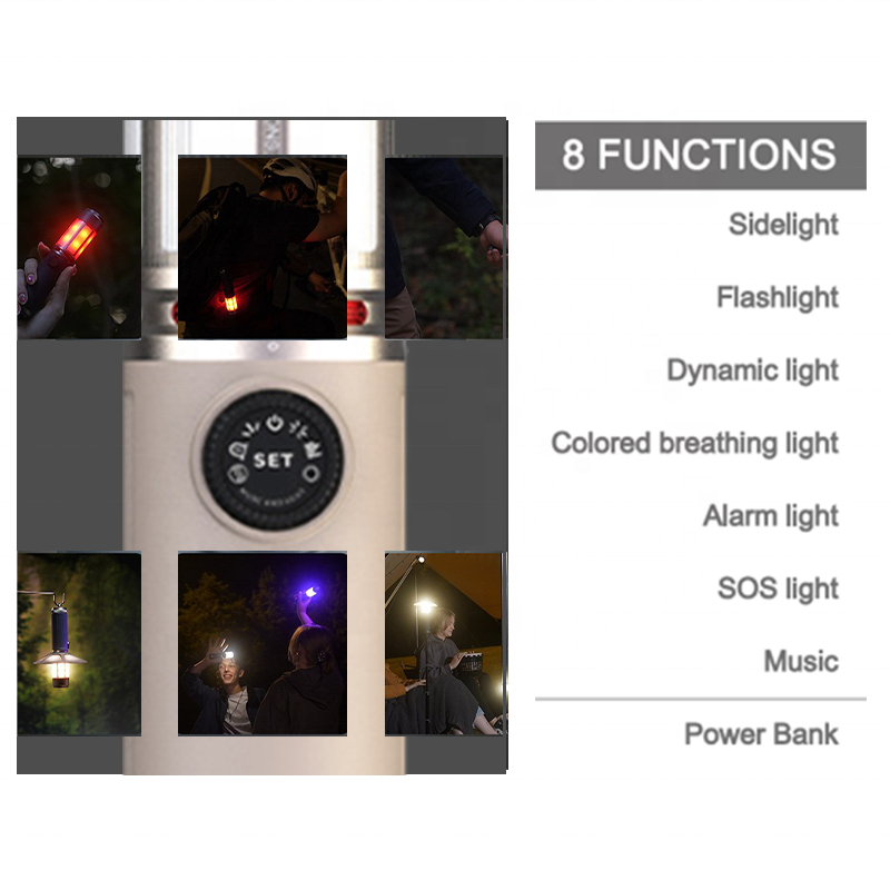 Ananke Tools Portable Rechargeable Musical Camping Light Multi-mode Lights SOS Lights
