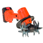 21V Electric Telescopic Pole Garden Tiller Cordless Cultivator Power Tools for Garden Care